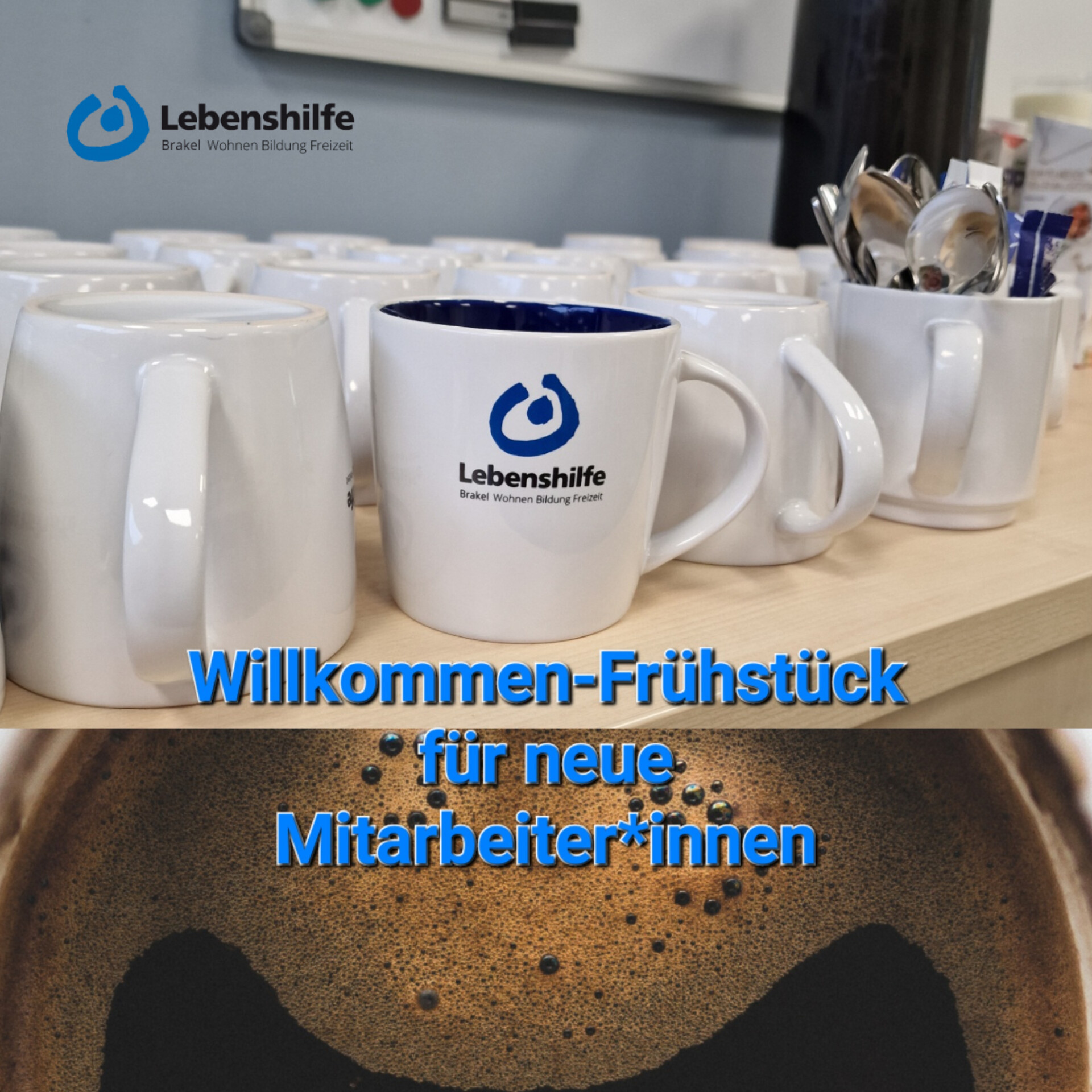 Willkommens Frühstück für neue Mitarbeiter innen Lebenshilfe Brakel